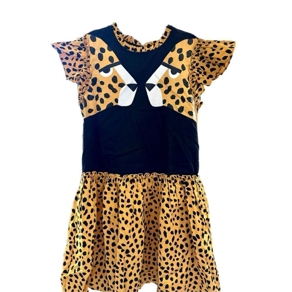 NWT Stella McCartney Kids Girls Teen cheetah print dress Size 14